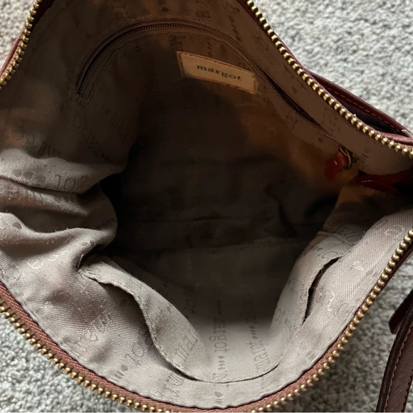 Margot New York Brown Genuine Leather crossbody Purse Boho‎ - Picture 7 of 7